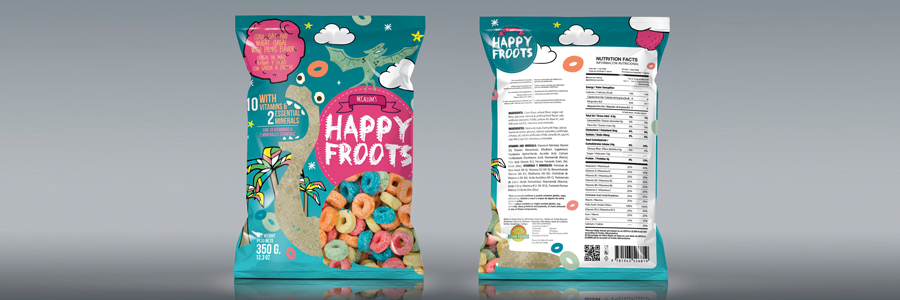 Pulses & Cereal Packaging 20 Froots Pouch Packing Design