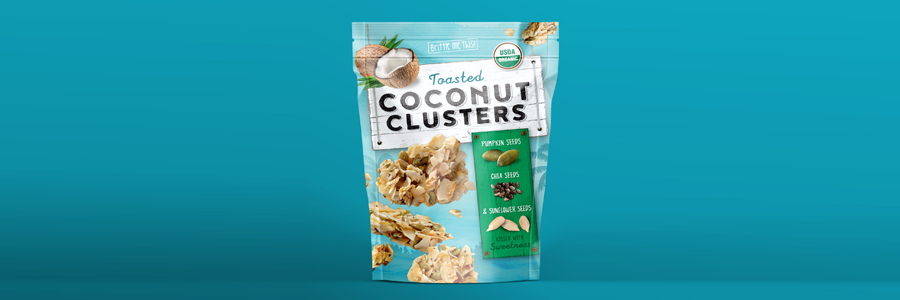 Pulses & Cereal Packaging 25 Coconut clusters Pouch Packing Design